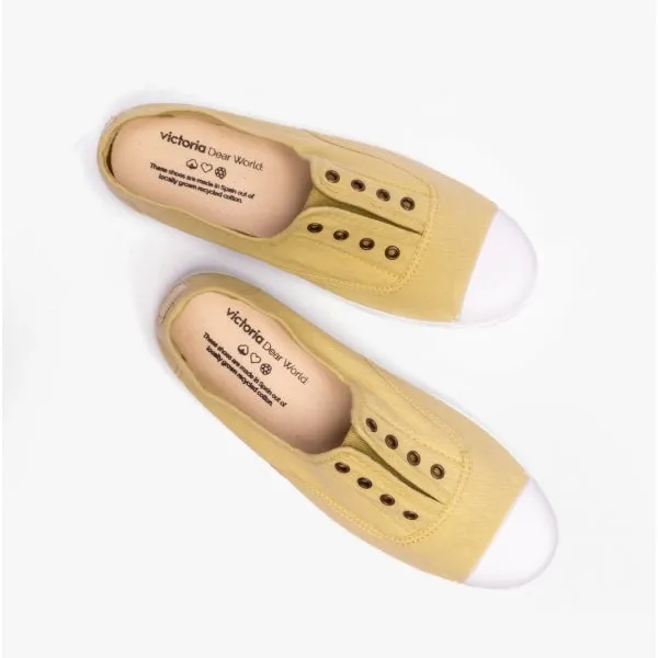 1915 INGLESA DREC Womens Canvas Pumps Yellow