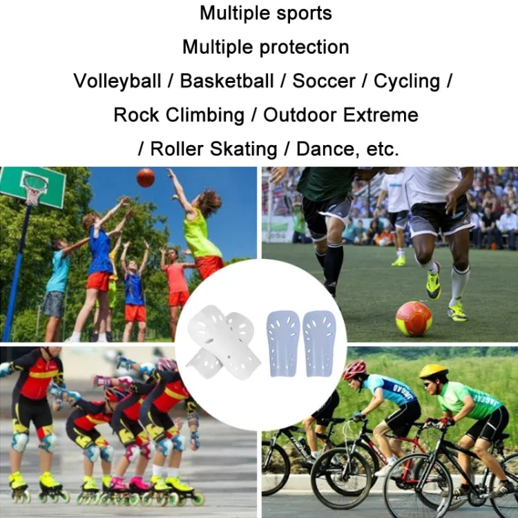 2 Pairs Football Shin Pads Professional Game Training Sports Knee Pads, Color: HTB01 Yellow S