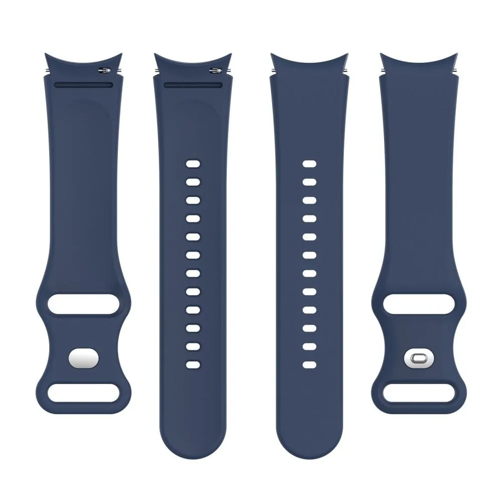 20mm simple silicone watch strap  for Samsung Galaxy Watch 4 - Midnight Blue