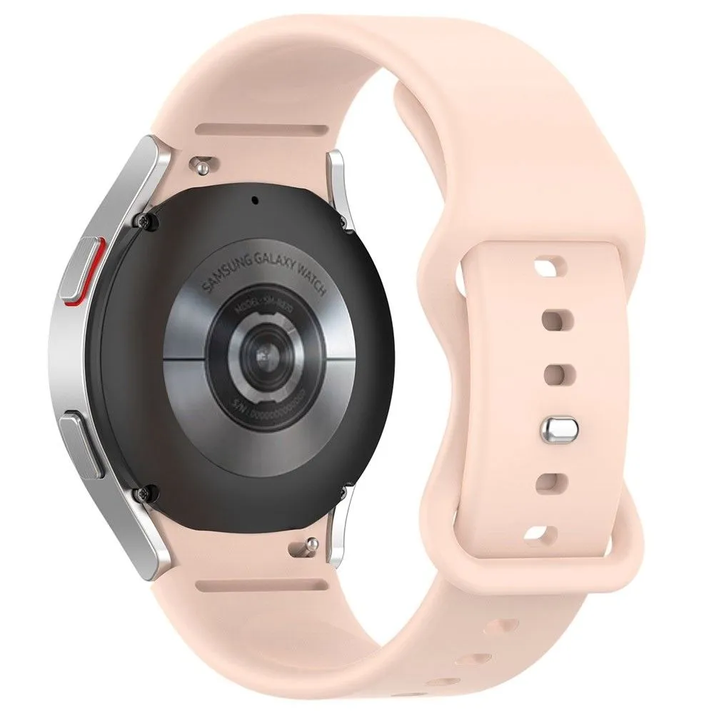 20mm simple silicone watch strap  for Samsung Galaxy Watch 4 - Pink