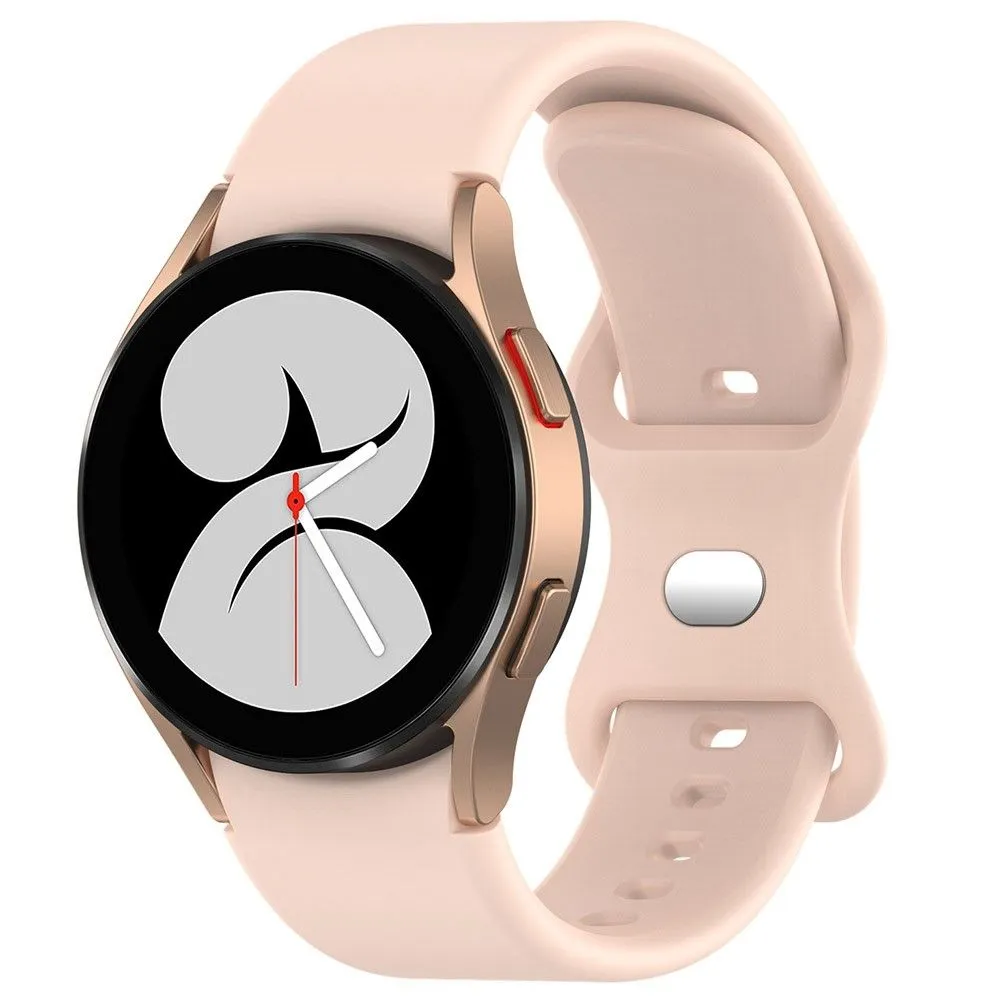 20mm simple silicone watch strap  for Samsung Galaxy Watch 4 - Pink