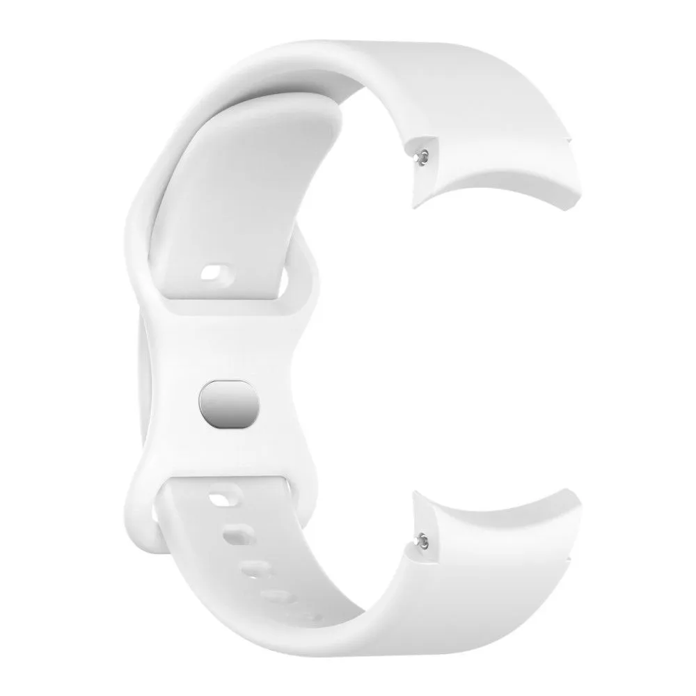 20mm simple silicone watch strap  for Samsung Galaxy Watch 4 - White