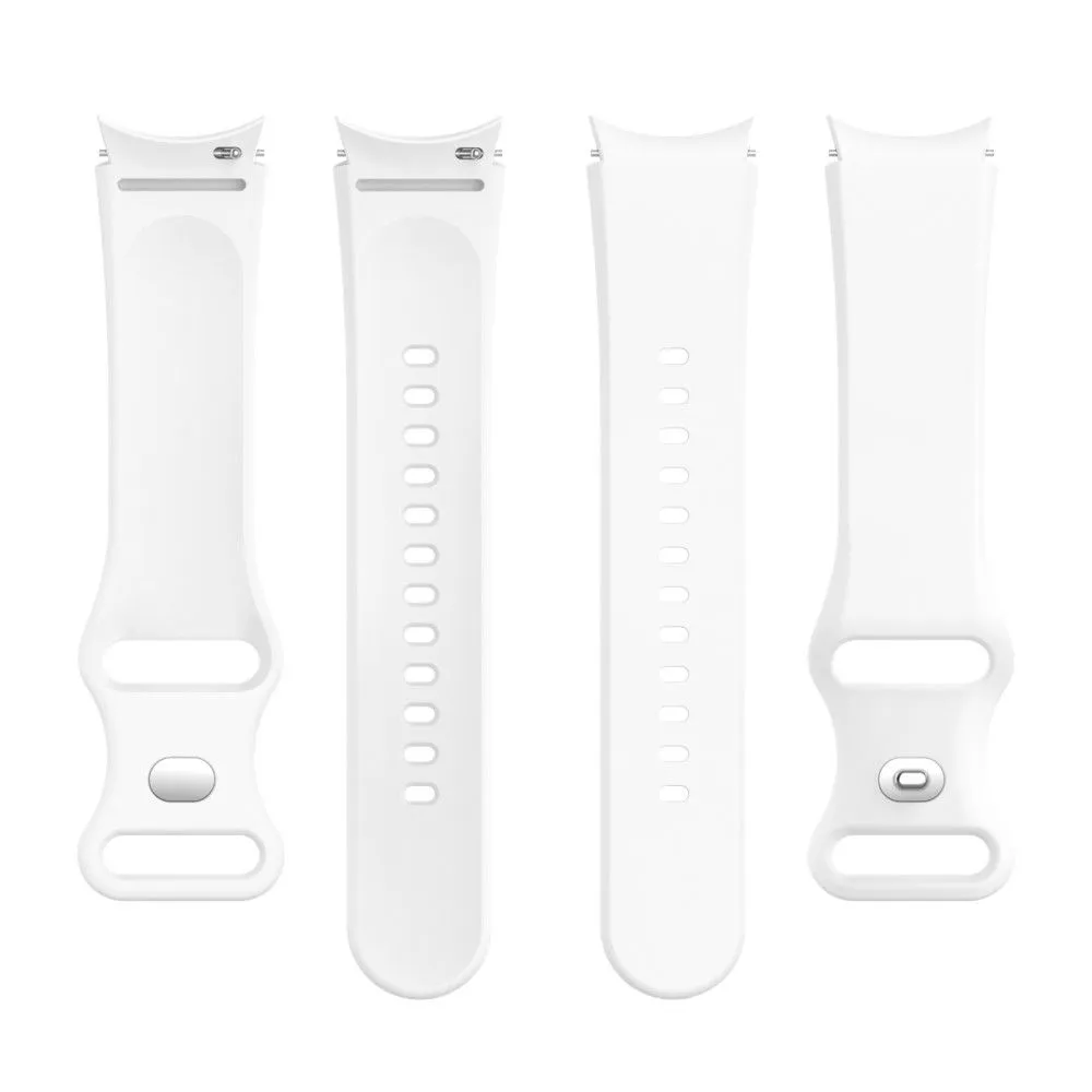 20mm simple silicone watch strap  for Samsung Galaxy Watch 4 - White