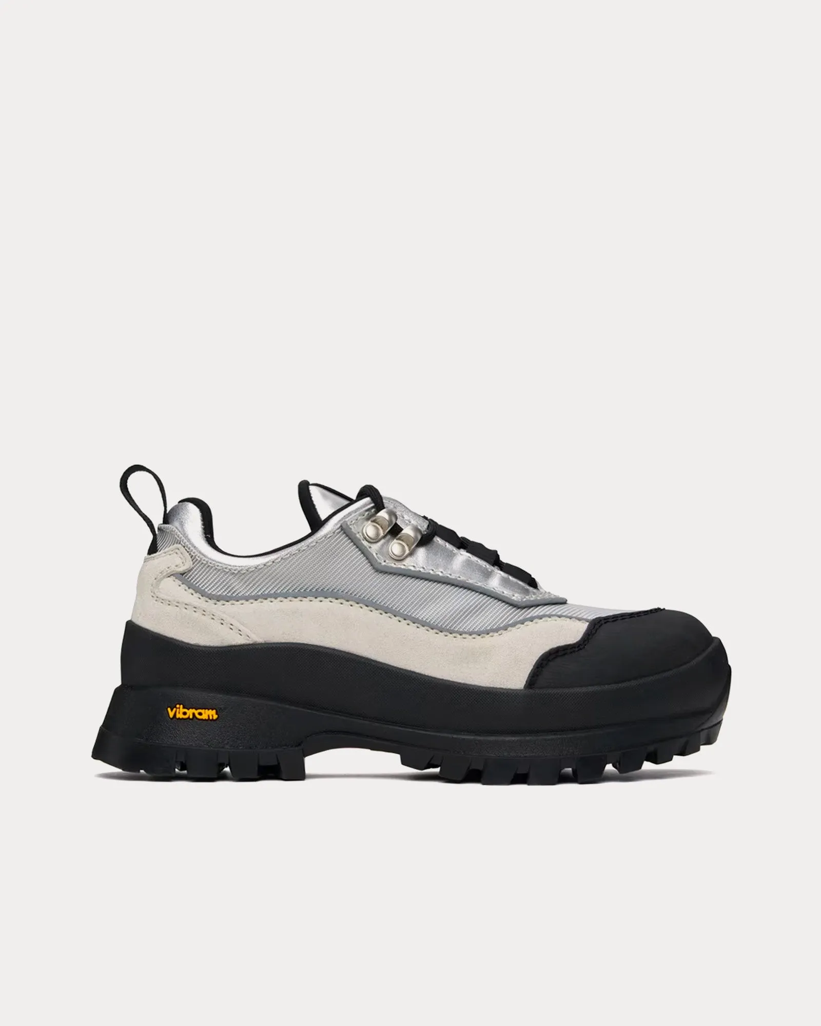 Aaron Trail Silver Low Top Sneakers