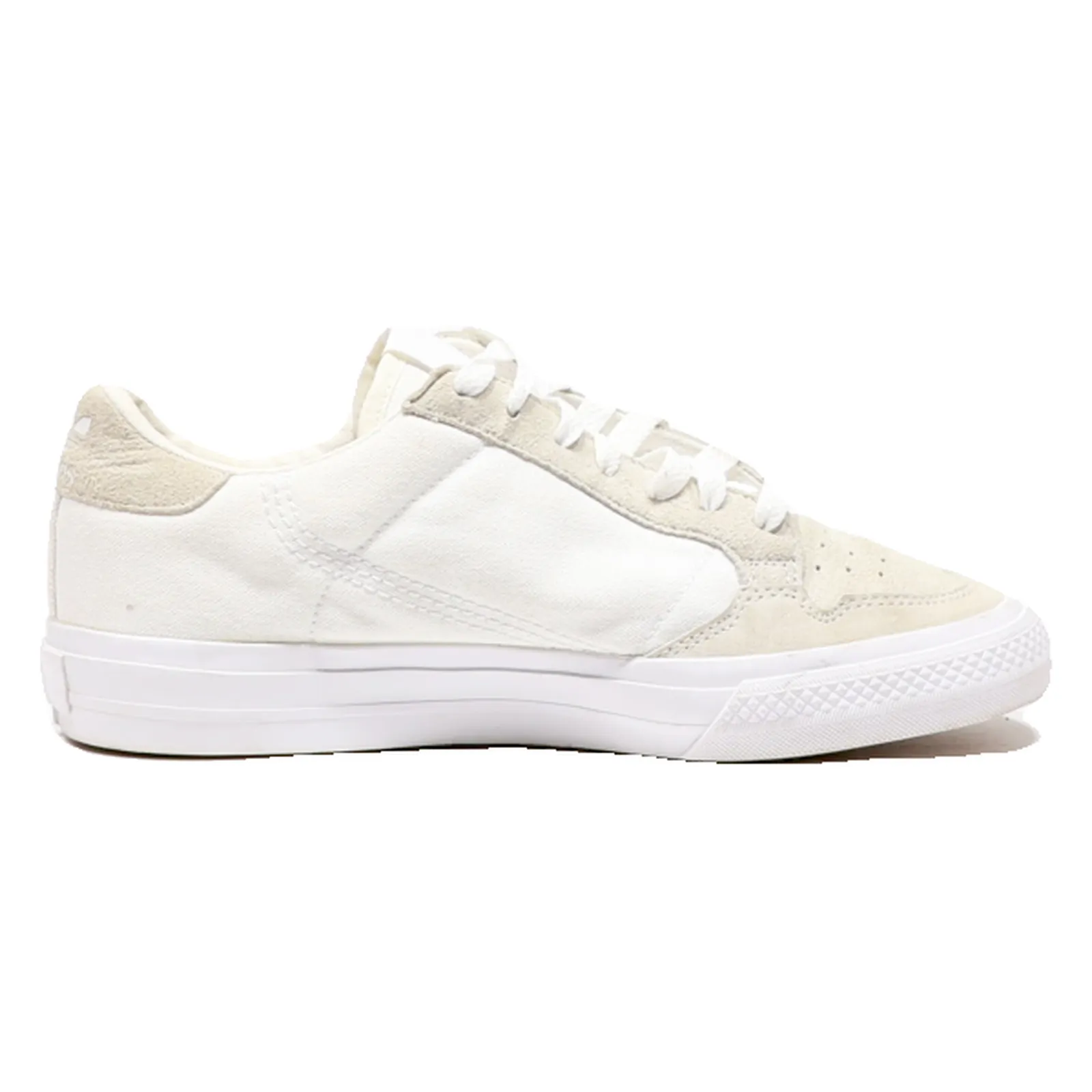 ADIDAS Continental Vulc Sneaker Trainers White Canvas Mens UK 5.5