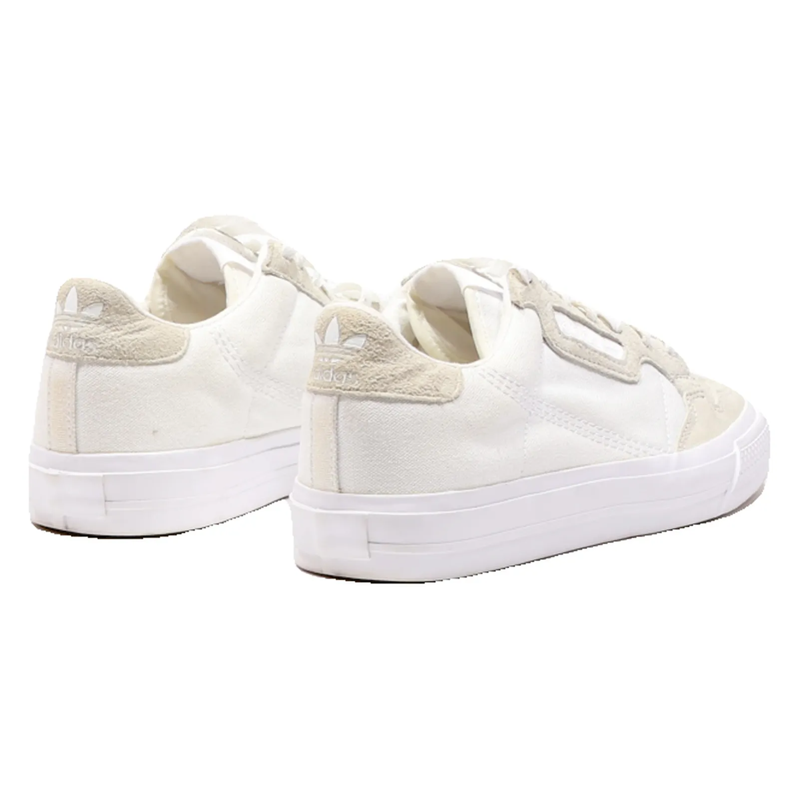 ADIDAS Continental Vulc Sneaker Trainers White Canvas Mens UK 5.5