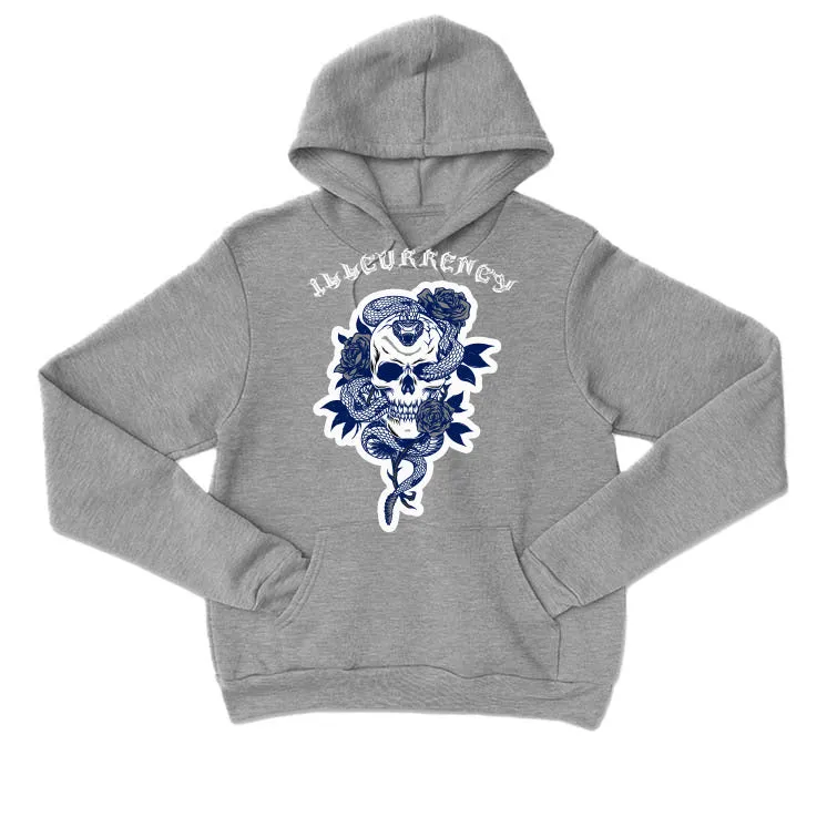 Air Jordan 5 “Georgetown” | illcurrency Grey T-Shirt (Skeleton Rose)