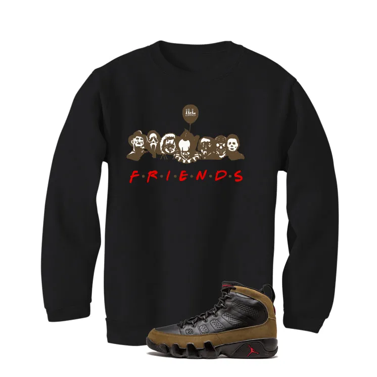 Air Jordan 9 Olive Black T-Shirt (Friends)| illcurrency