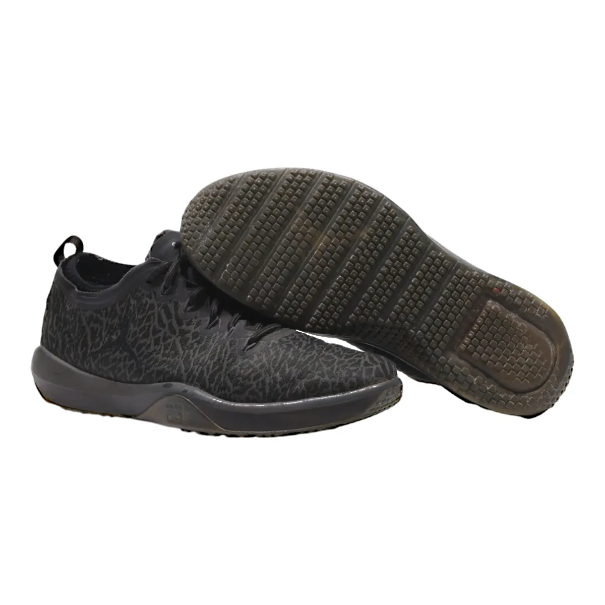 AIR JORDAN Sneaker Trainers Black Canvas Mens UK 9.5