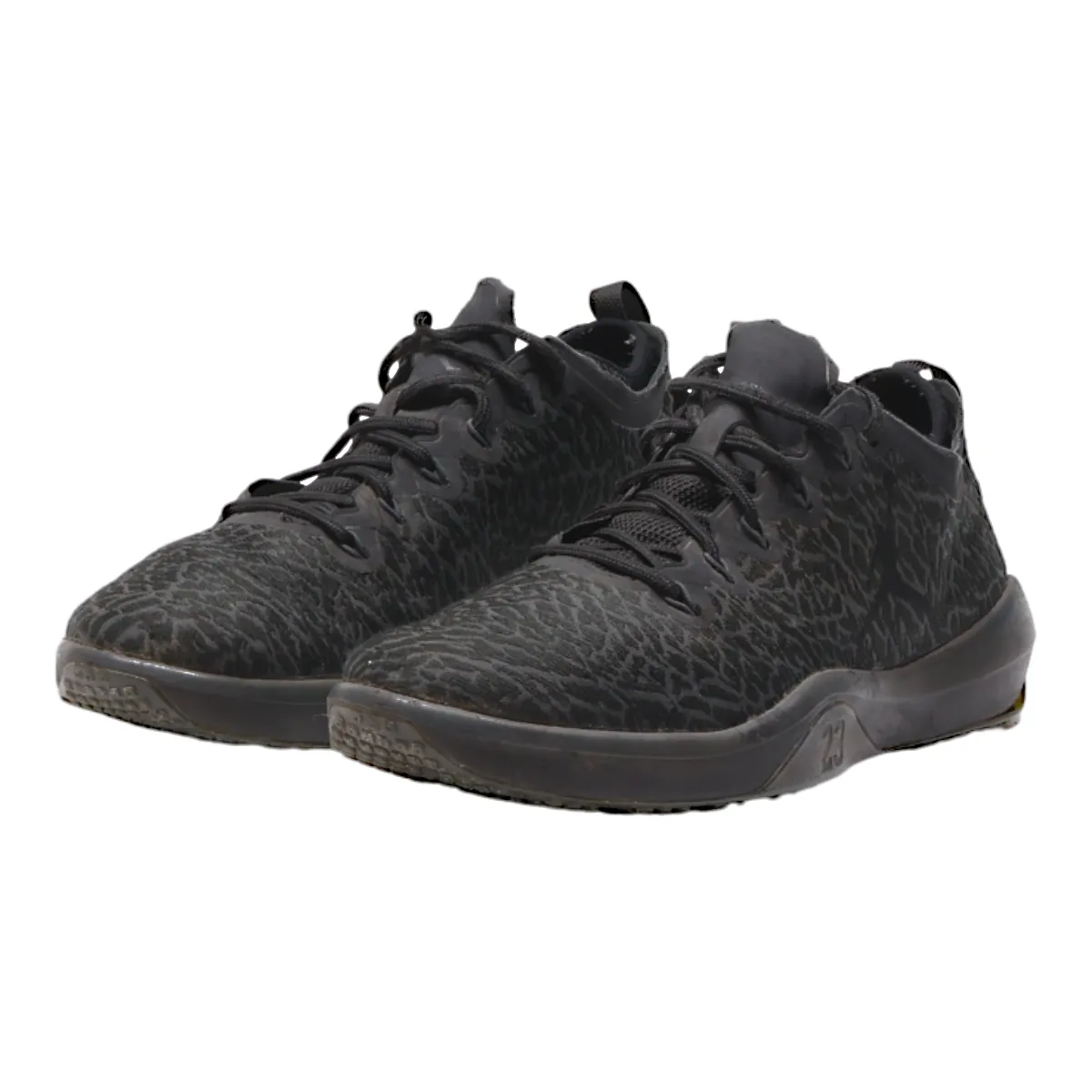 AIR JORDAN Sneaker Trainers Black Canvas Mens UK 9.5