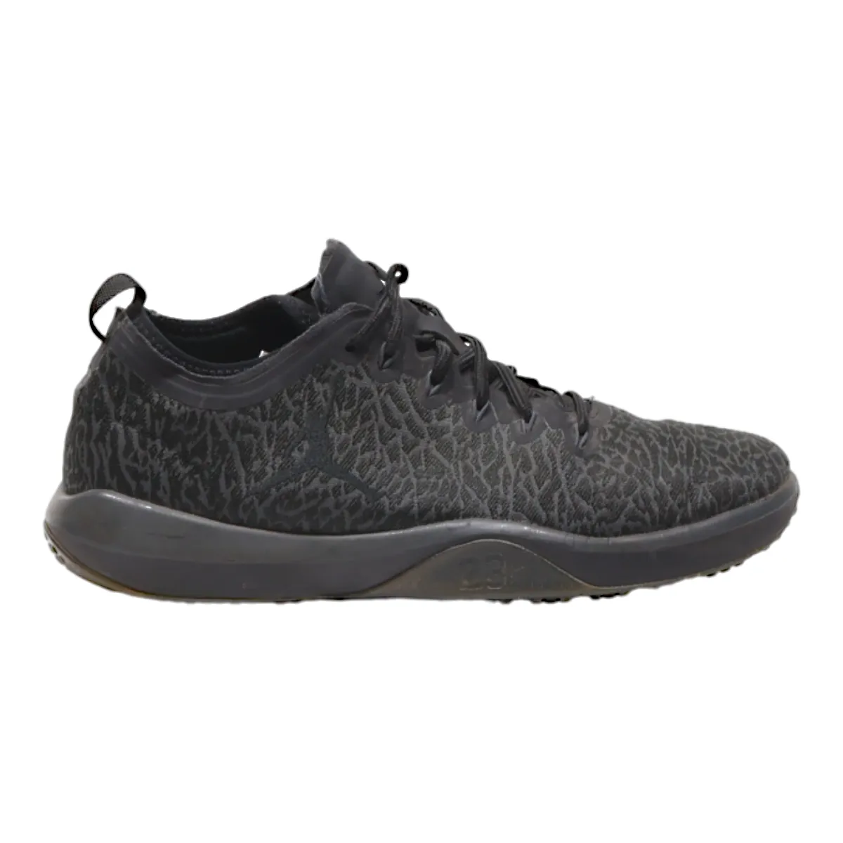 AIR JORDAN Sneaker Trainers Black Canvas Mens UK 9.5
