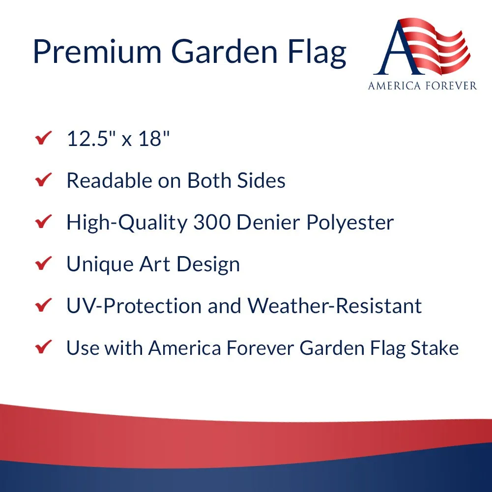 America Forever Winter Welcome Double Sided Garden Flag