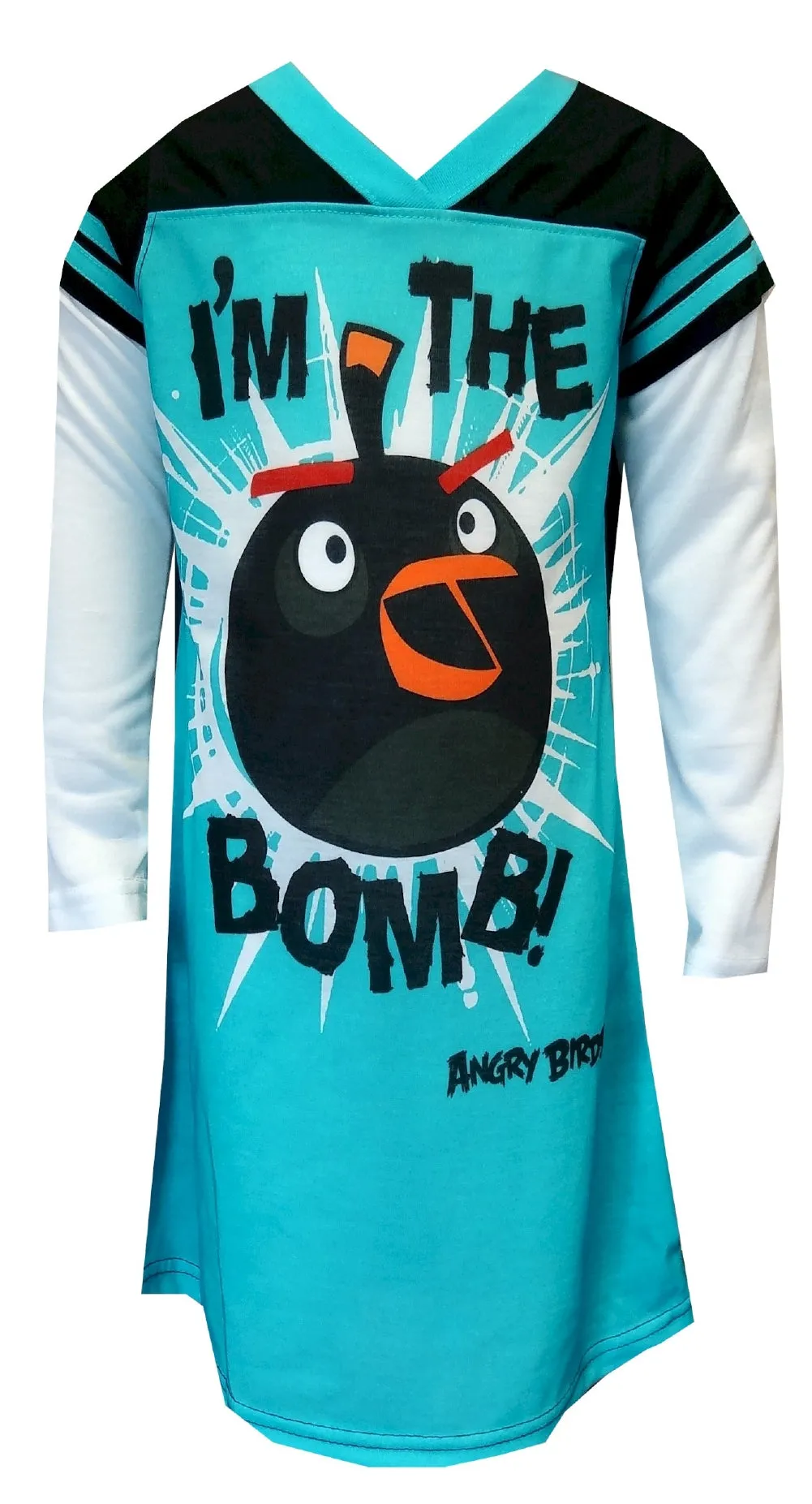Angry Birds I'm The Bomb Varsity Style Night Gown
