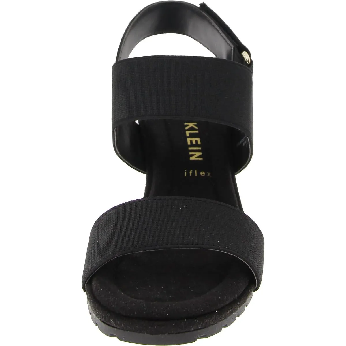 Anne Klein Womens Canvas Dressy Wedge Sandals