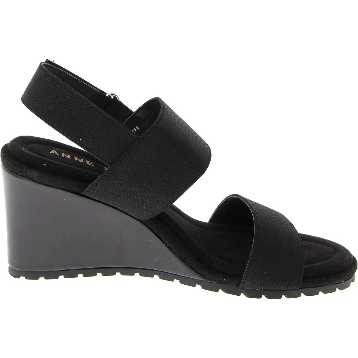 Anne Klein Womens Canvas Dressy Wedge Sandals