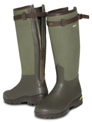 ARXUS Primo Canvas Zip Wellington Boots - Neoprene Zip - Dark Olive ARXUS Primo Canvas Zip Wellington Boots - Neoprene Zip - Dark Olive