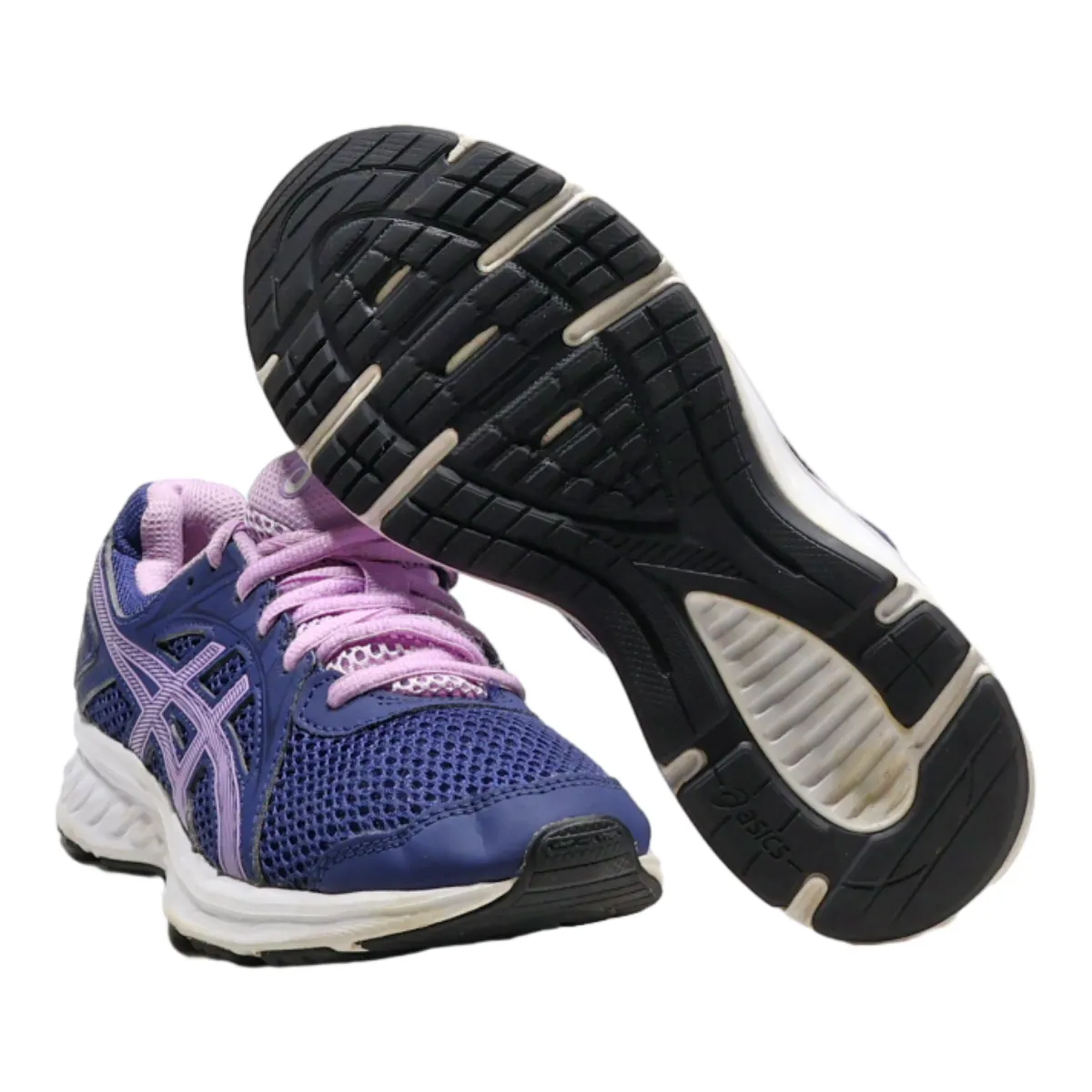 ASICS Sneaker Trainers Blue Canvas Womens UK 3.5