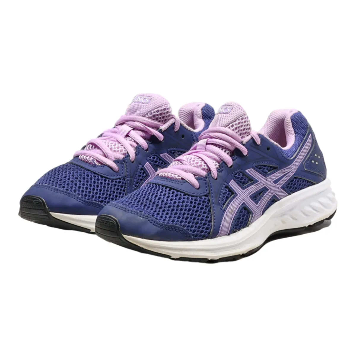 ASICS Sneaker Trainers Blue Canvas Womens UK 3.5