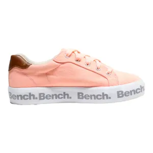 BENCH Platform Trainers Pink Canvas Womens UK 8.5