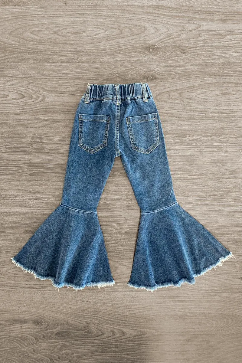 Blue Denim Bell Bottom Jeans
