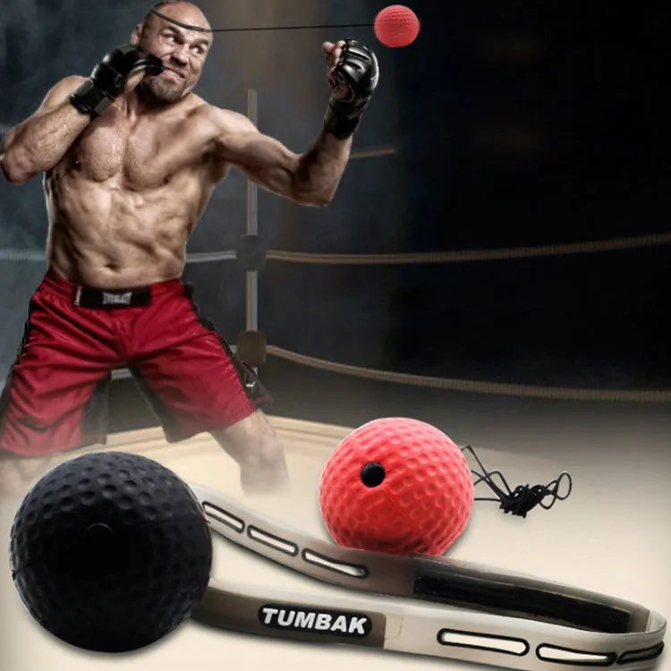 BONSEM Head-mounted PU Leather Fight Club Training Adults Boxing Elastic Ball