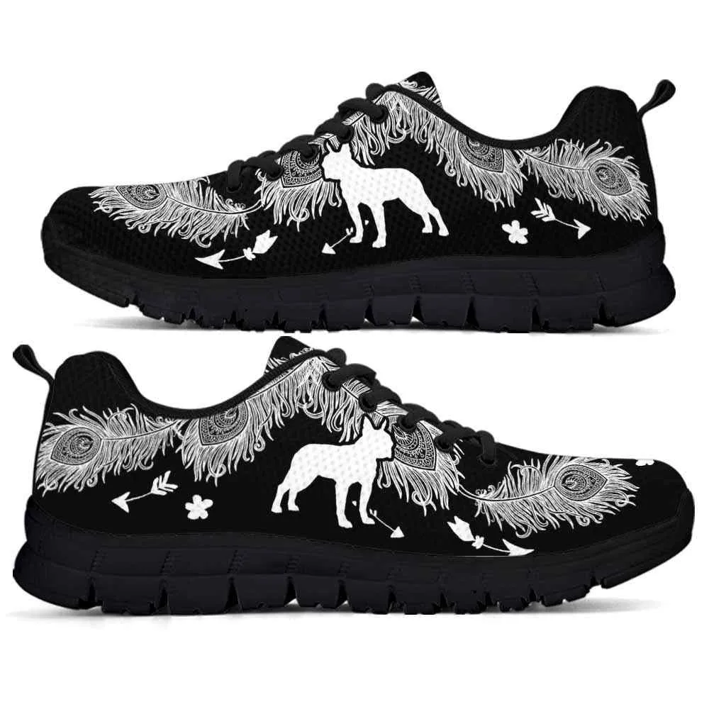 Boston Terrier Sneaker, Boston Terrier Dog Lovers Sneakers Running Shoes Gift Women Men Dog Mom, Boston Terrier Shoes