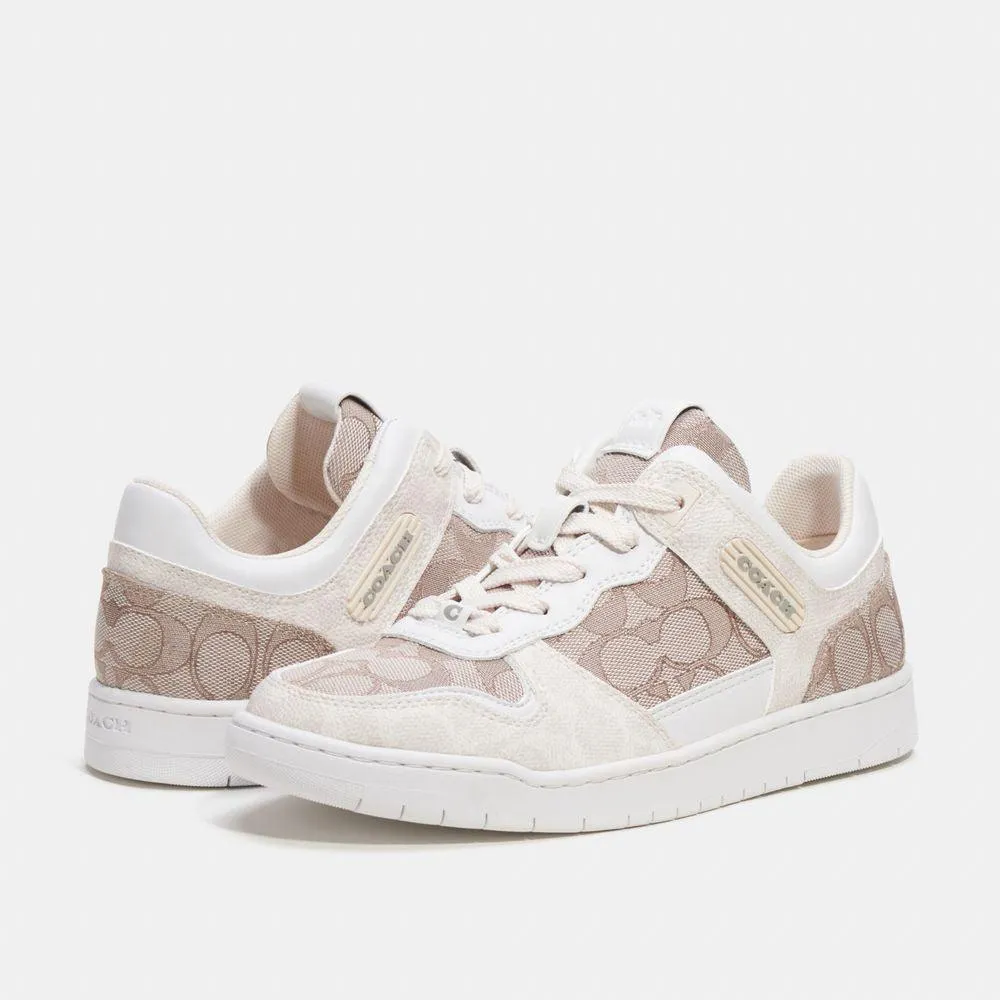 C201 Low Top Sneaker In Signature Jacquard