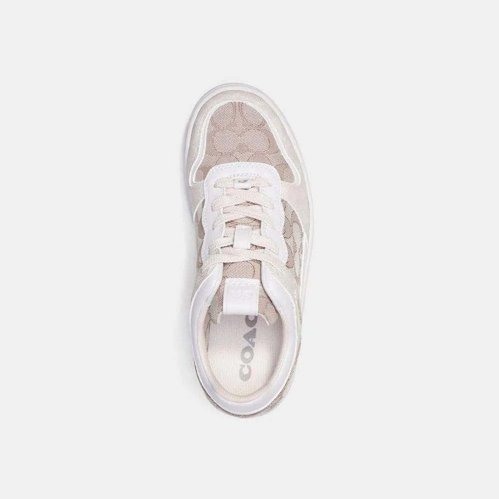 C201 Low Top Sneaker In Signature Jacquard