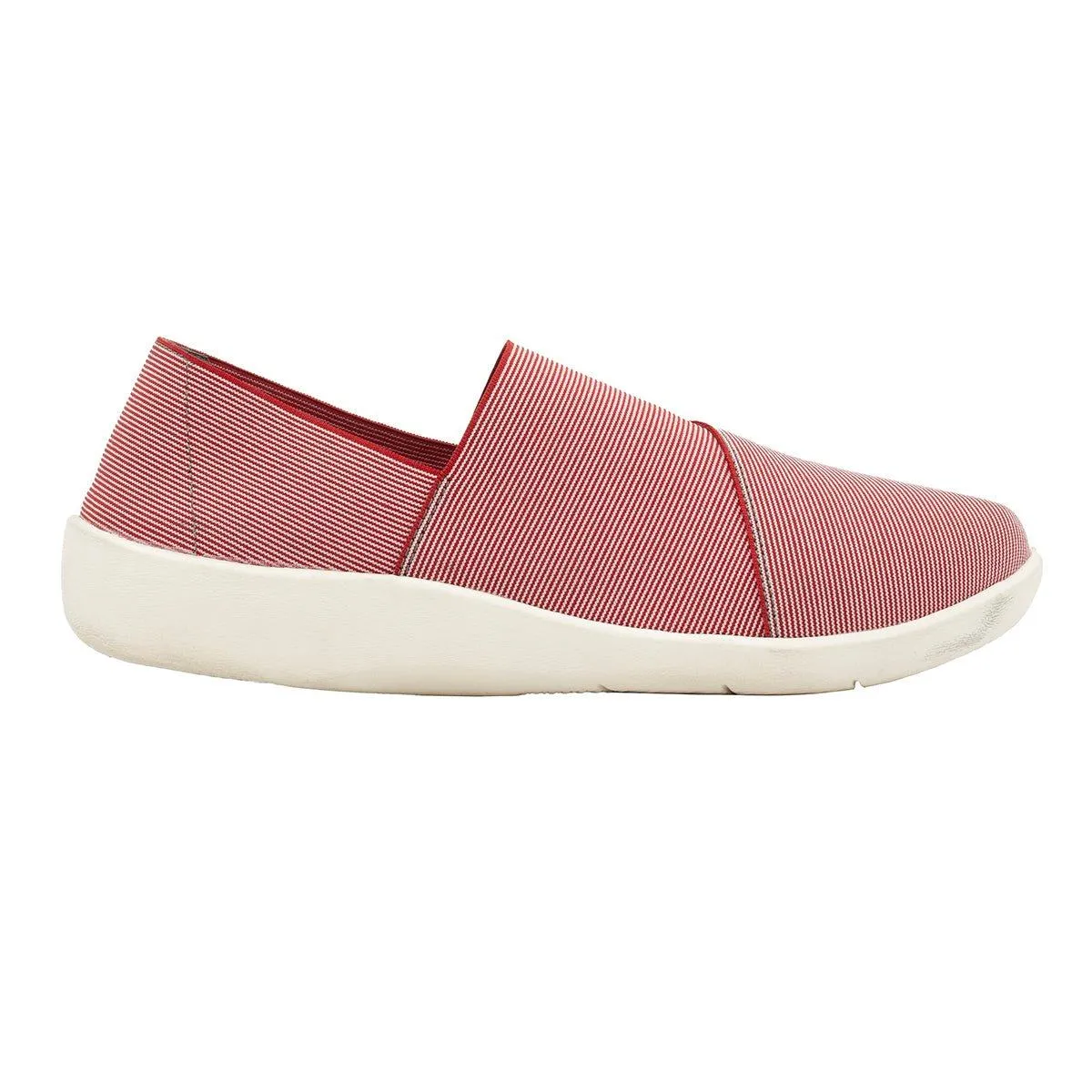 Clarks Cloud Steppers Sillian Loafers Fabric Red Colour For Women