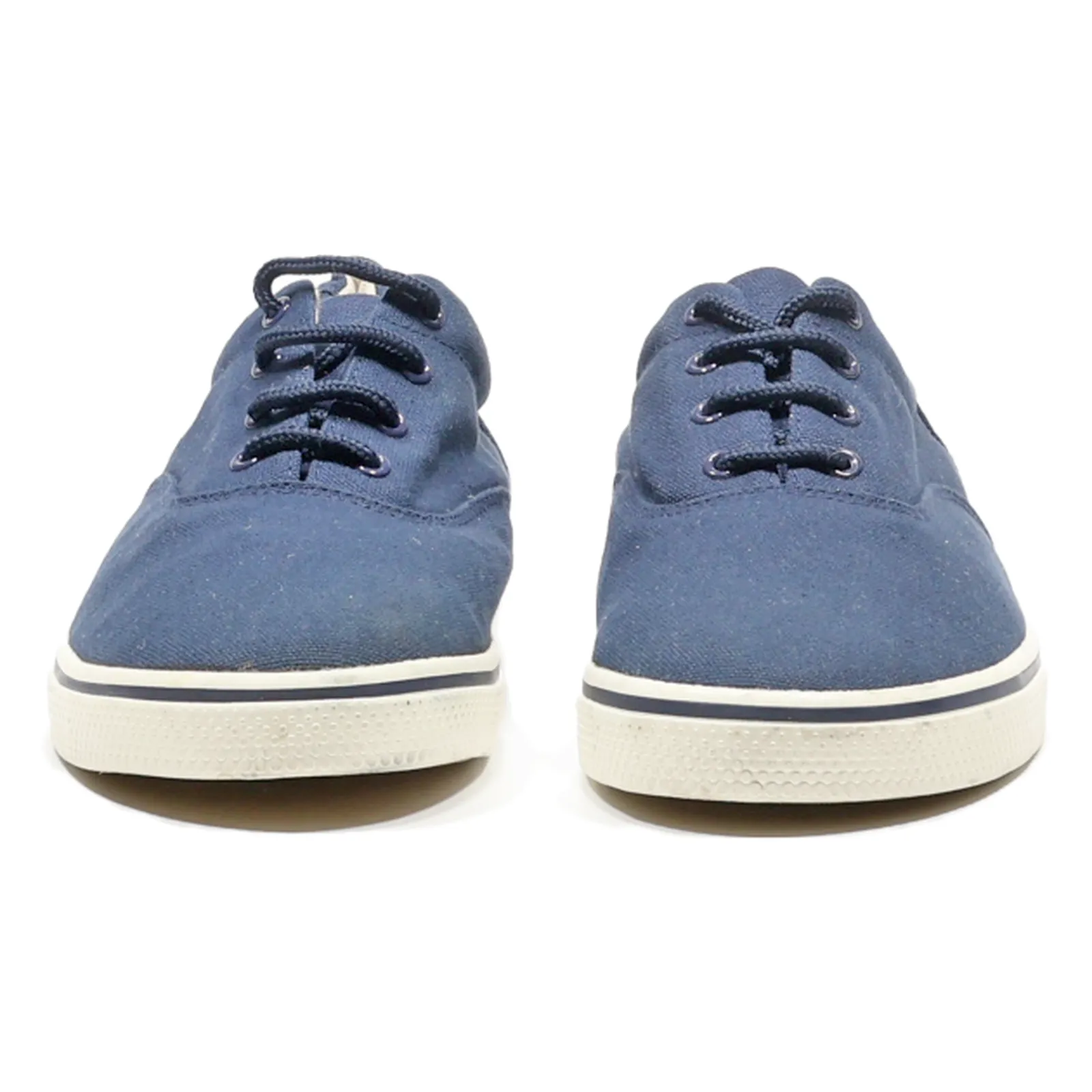 CLARKS Low Top Trainers Blue Canvas Mens UK 10