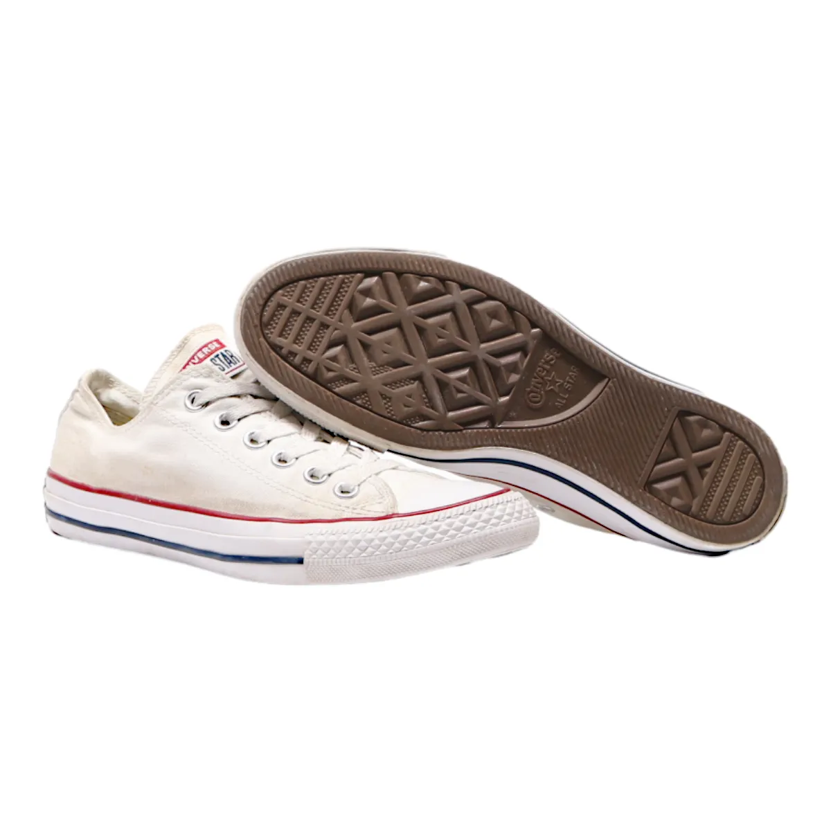 CONVERSE Chuck Taylor All Star 2017 Low Top Trainers White Canvas Womens UK 5.5