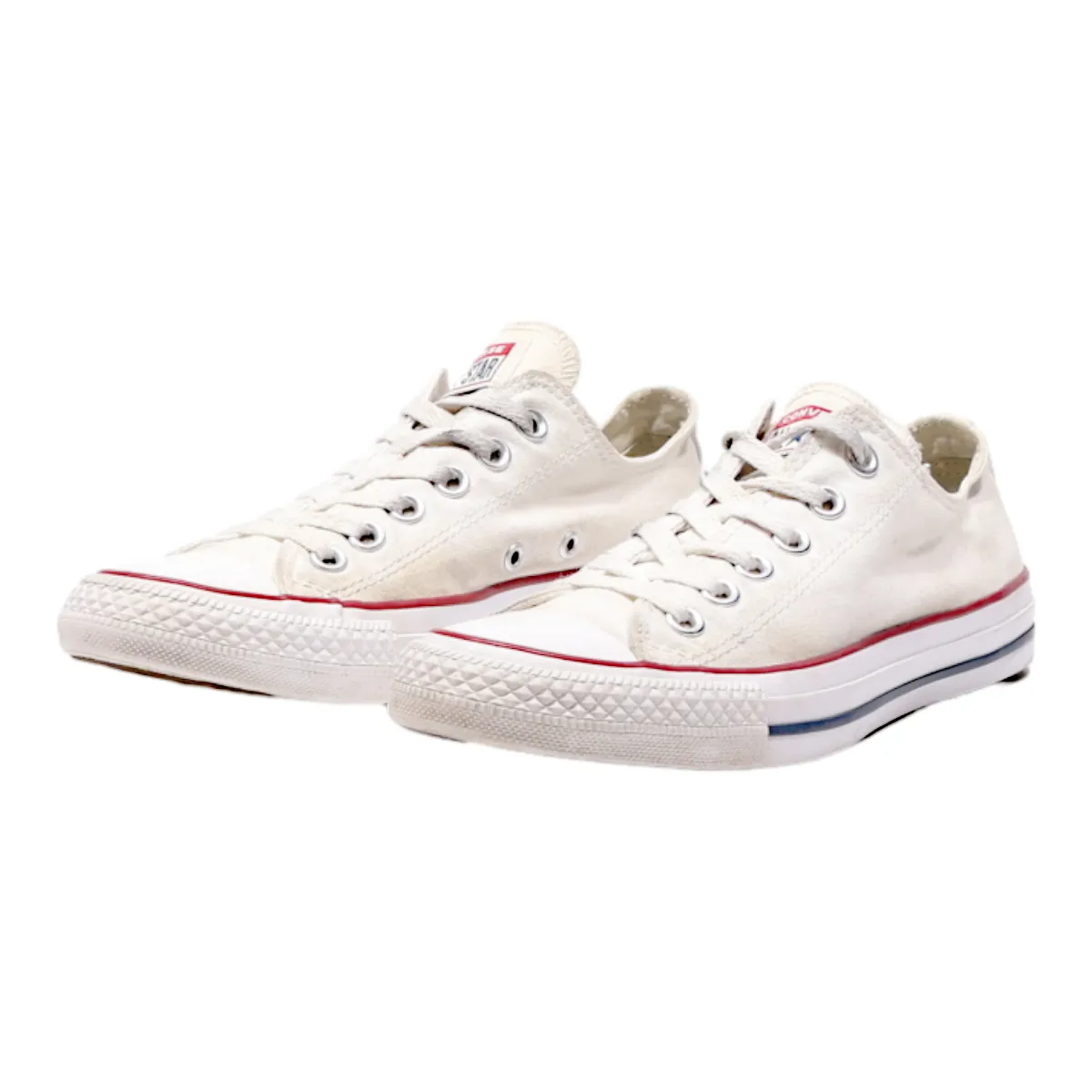 CONVERSE Chuck Taylor All Star 2017 Low Top Trainers White Canvas Womens UK 5.5