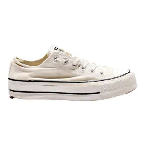 CONVERSE Chuck Taylor All Star 2018 Platform Trainers White Canvas Womens UK 7.5