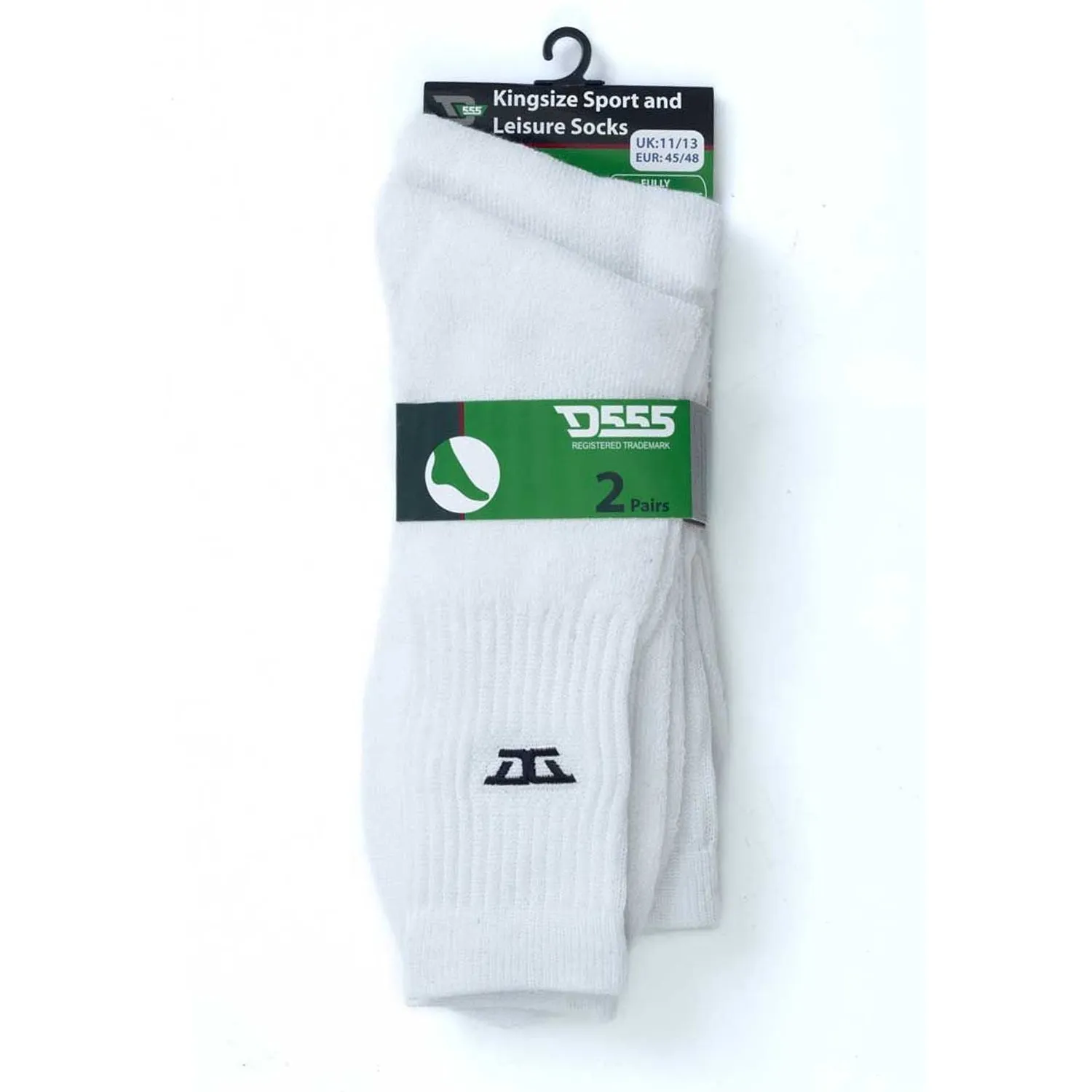 D555 Sports & Leisure Socks - Logan - White
