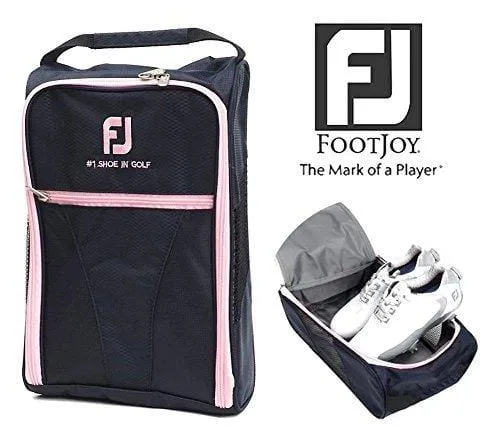 FootJoy Genuine Golf Shoes Bag Zipped Sports Bag Shoe Case - Pink Color