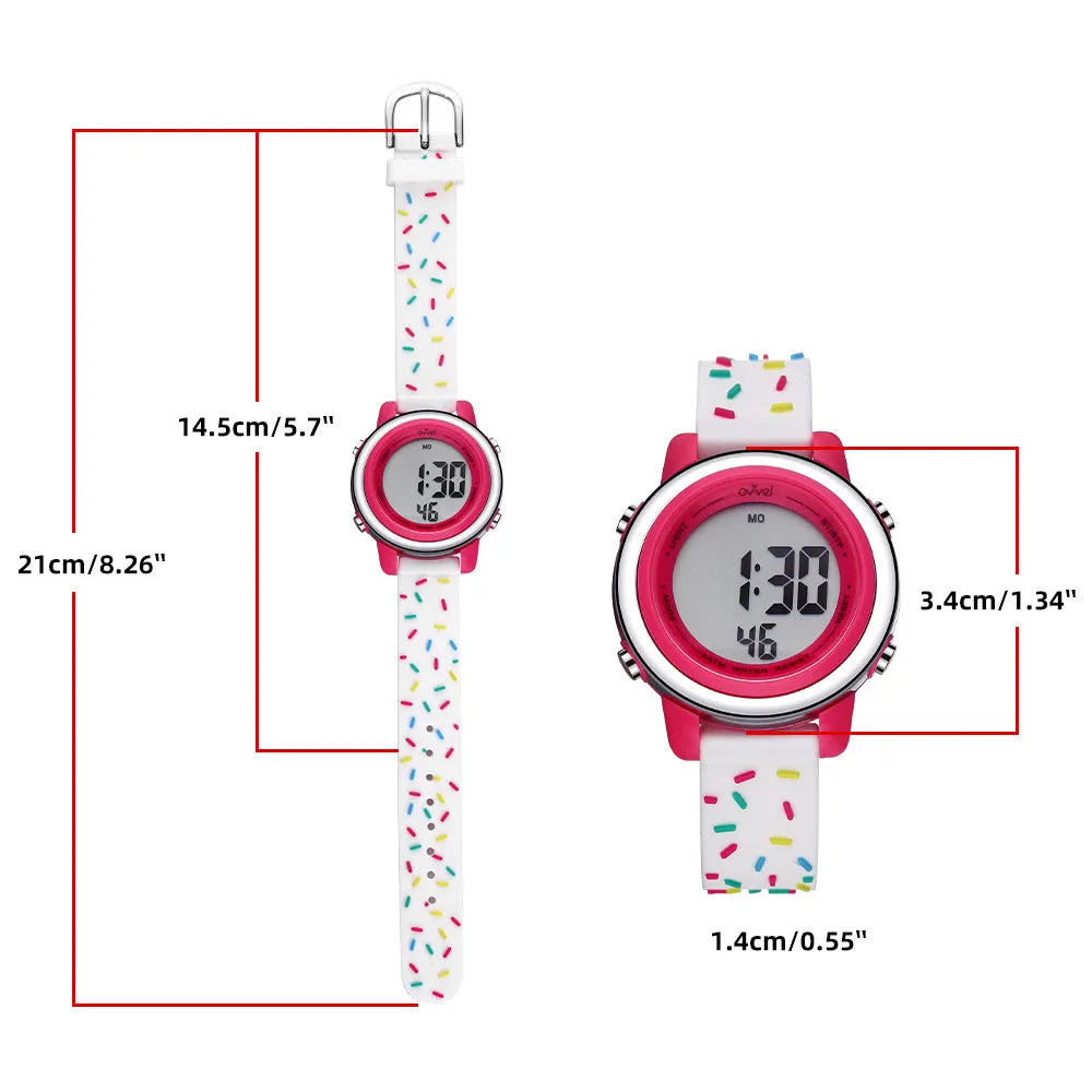 Girls Digital Sports Watch with many features - Sprinkles