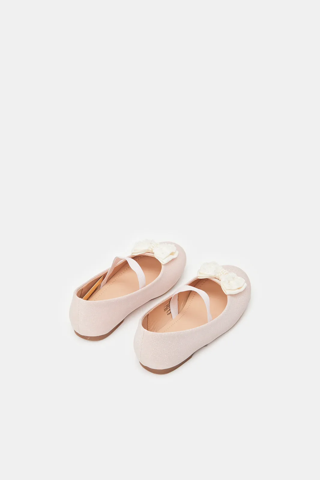 Girls Pink Bow Ballerina