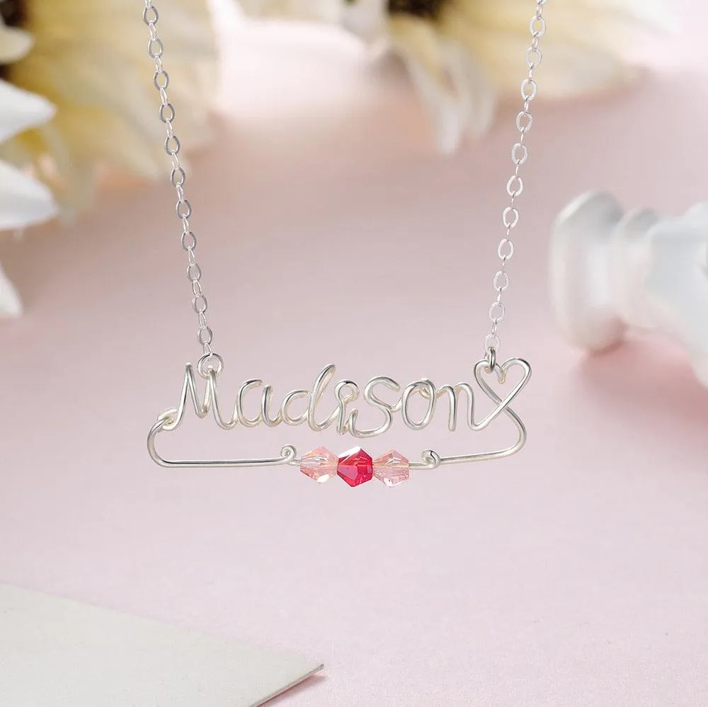 Handmade Nameplate Necklace Jewellery for Women