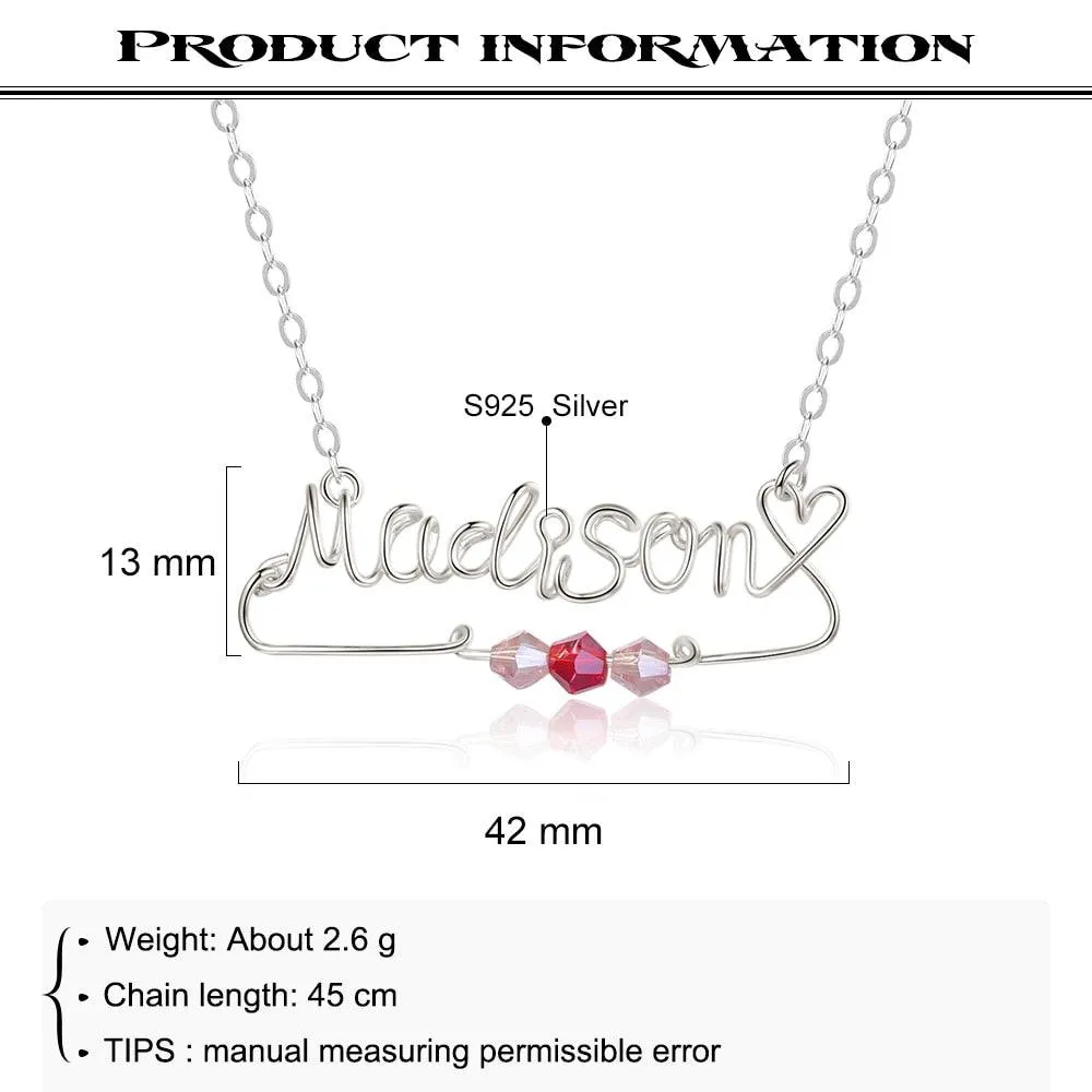 Handmade Nameplate Necklace Jewellery for Women