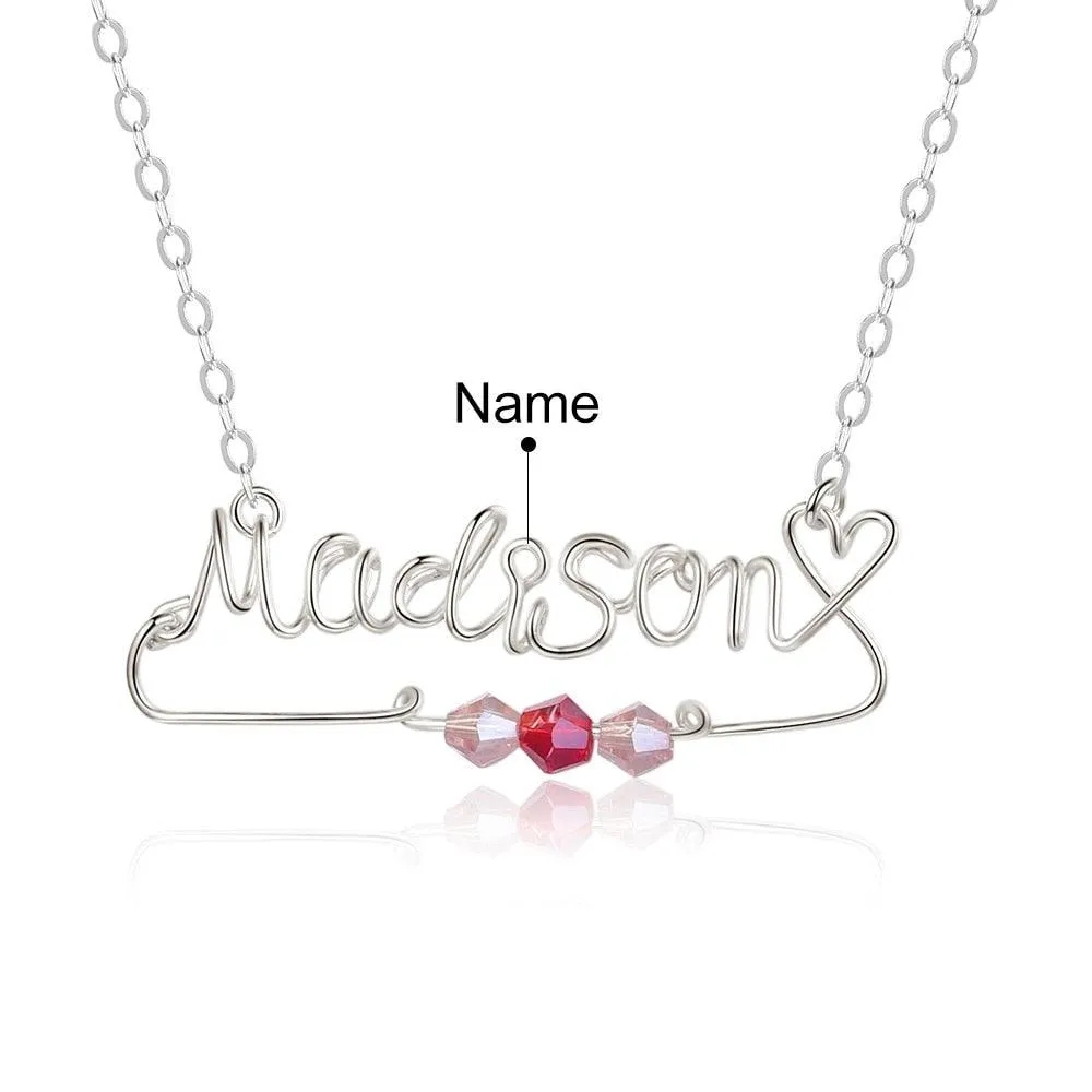 Handmade Nameplate Necklace Jewellery for Women