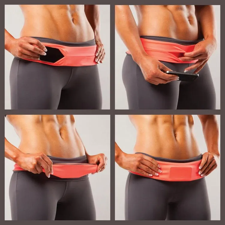 Invisible Running Waist Bag Outdoor Sport Mobile Phone Bag, Size: XL(Purple)