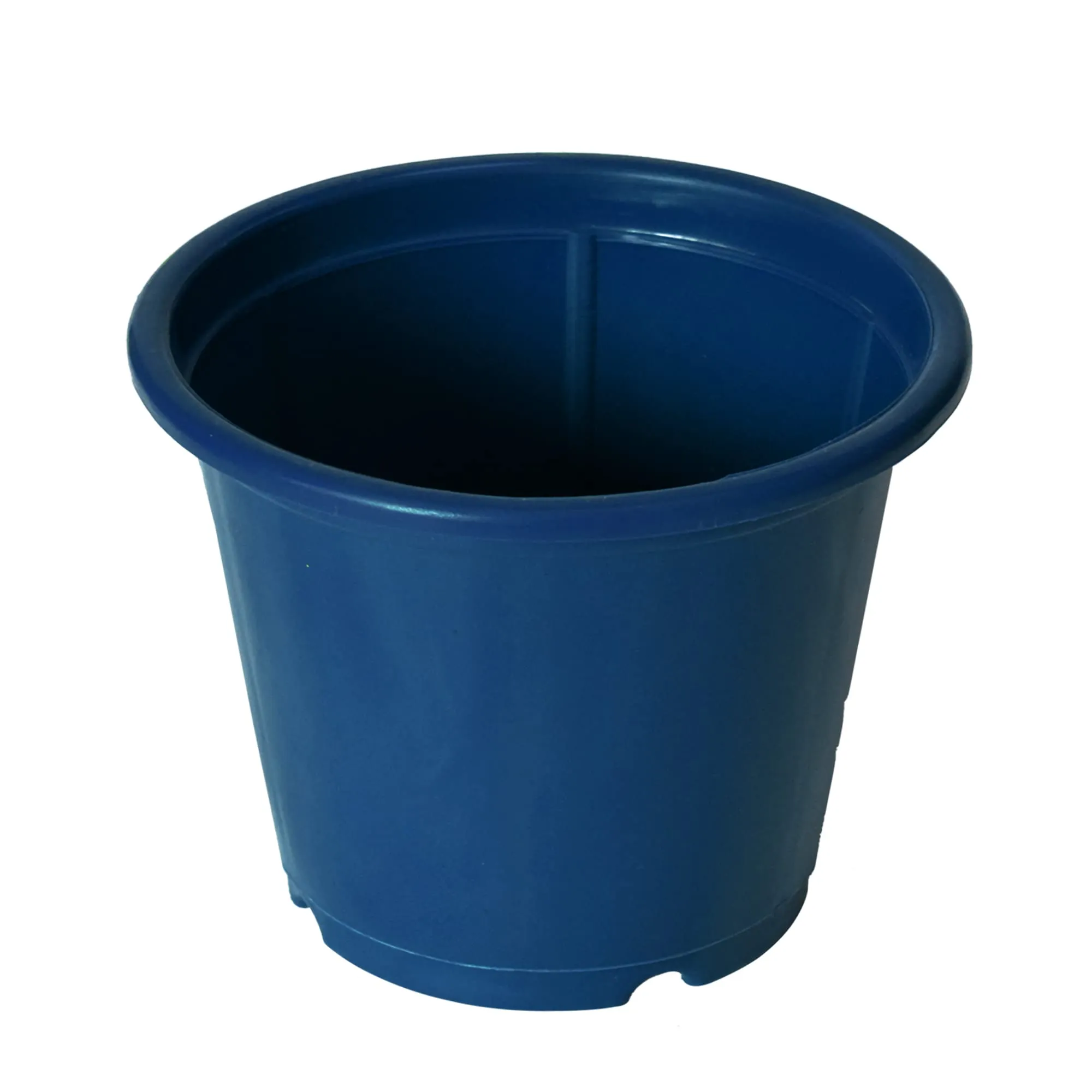 Kuber Industries Plastic Planters|Gamla|Flower Pots for Garden Nursery Home Décor,8"x6",Pack of 3 (Blue,Orange,Green)