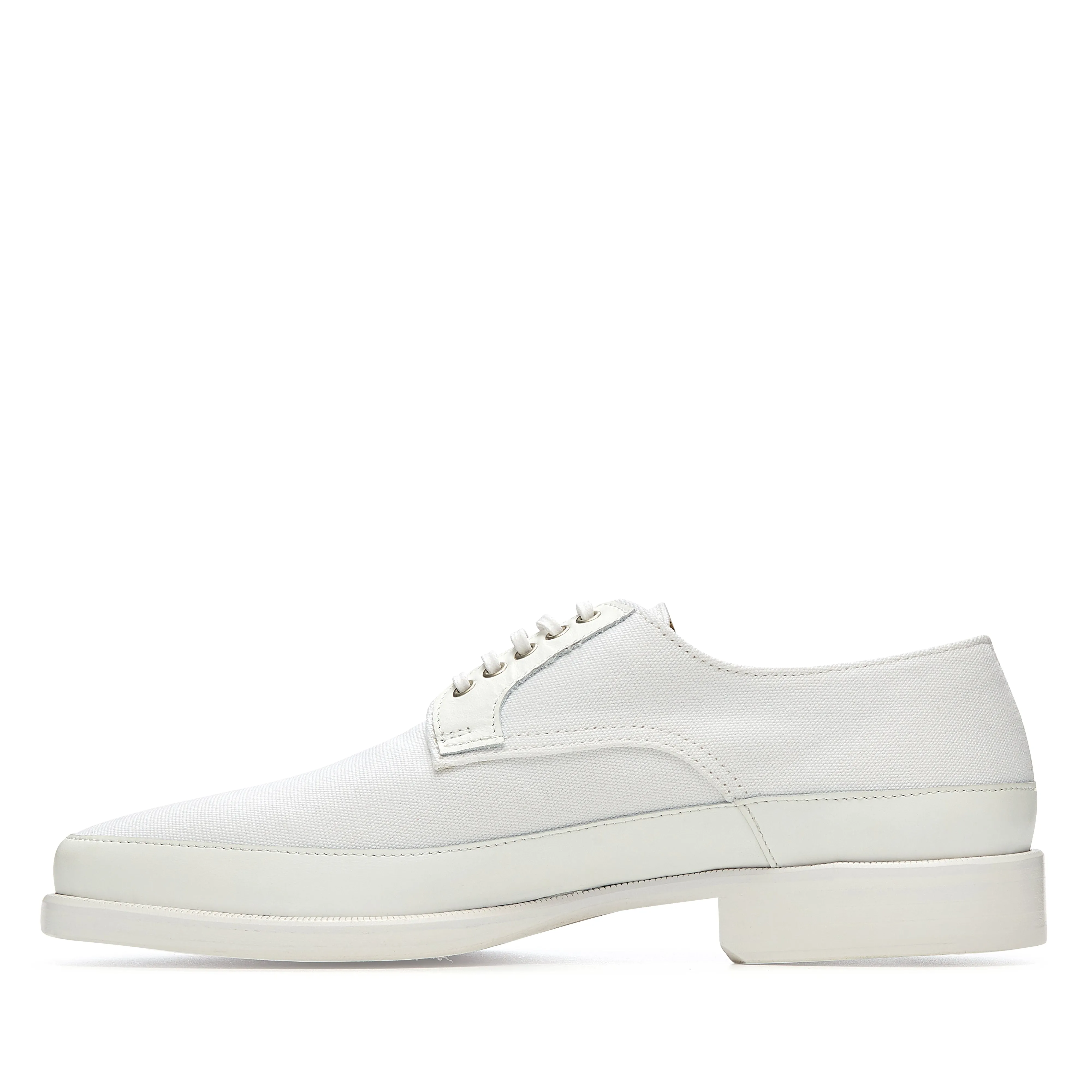 Lemaire - Men's Canvas Derbies - (White)