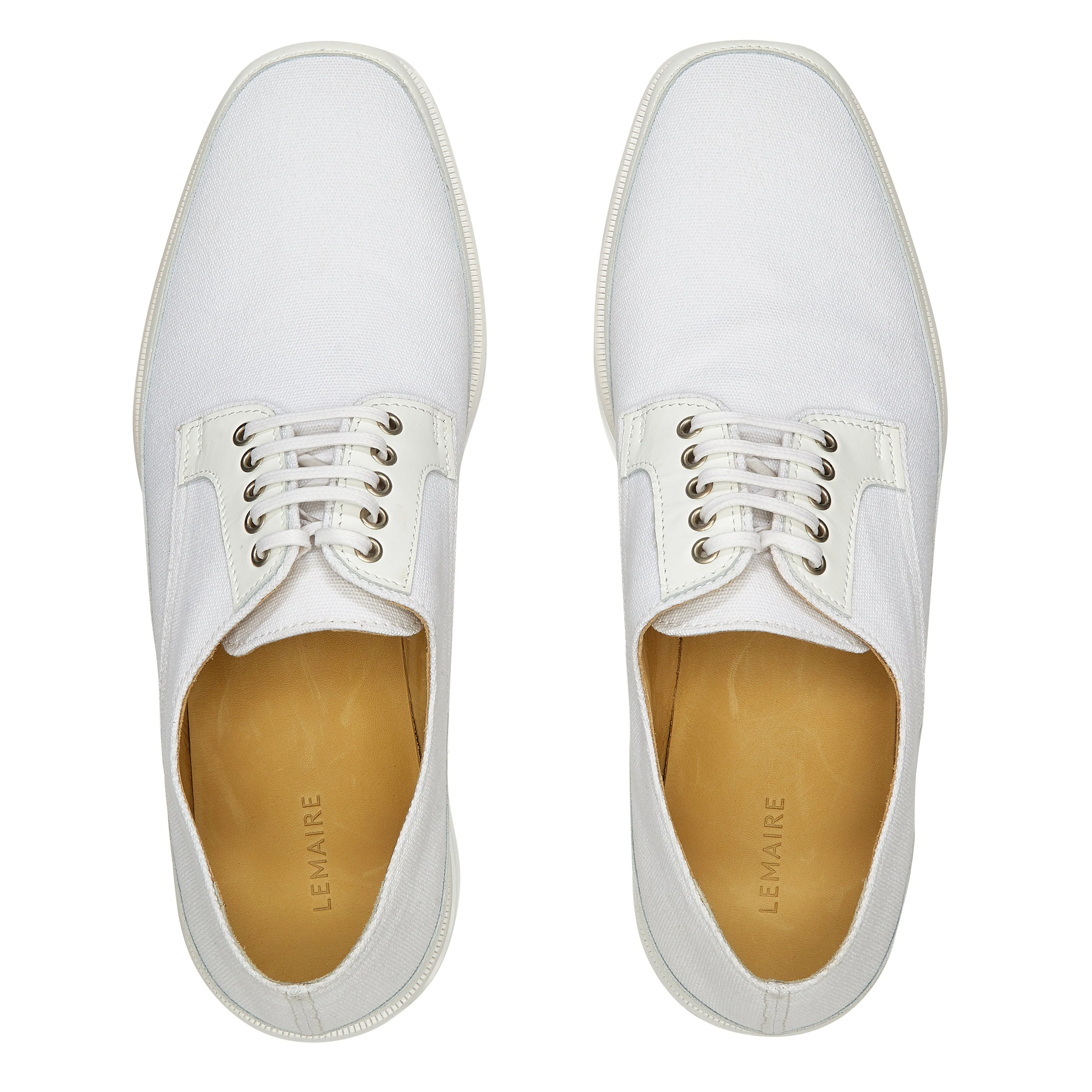 Lemaire - Men's Canvas Derbies - (White)