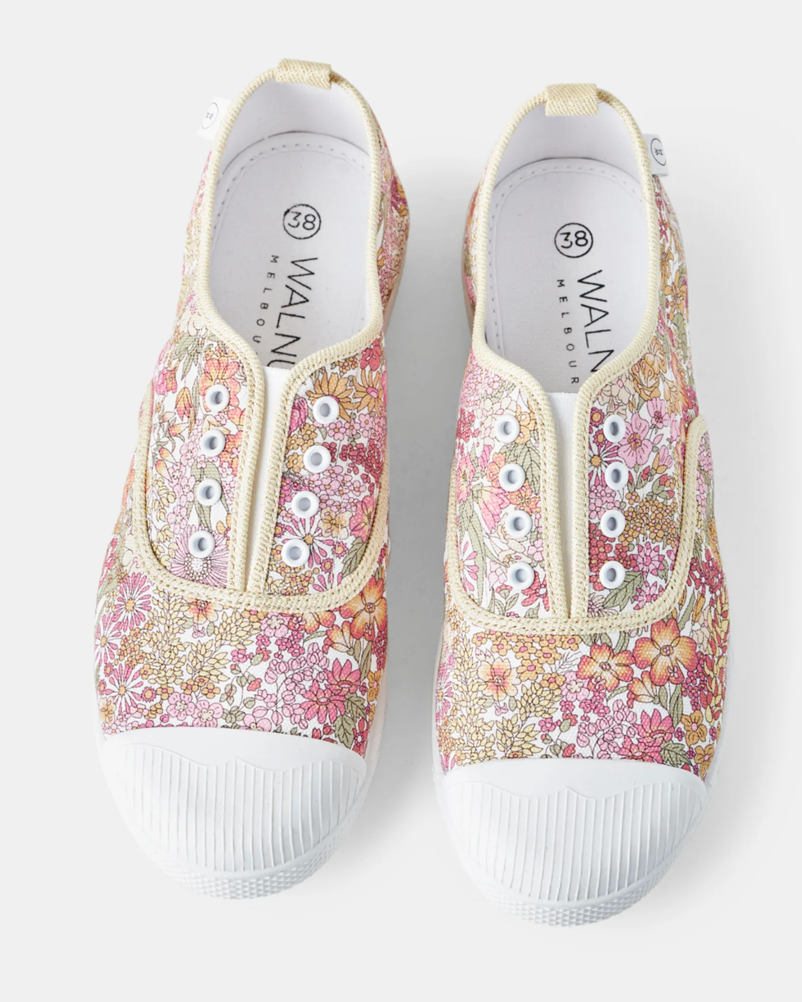 Liberty Euro Canvas Plimsole - Margaret Pink