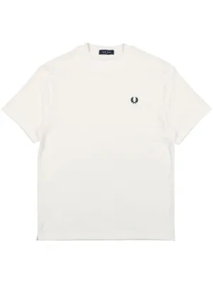 logo-embroidered towelling T-Shirt