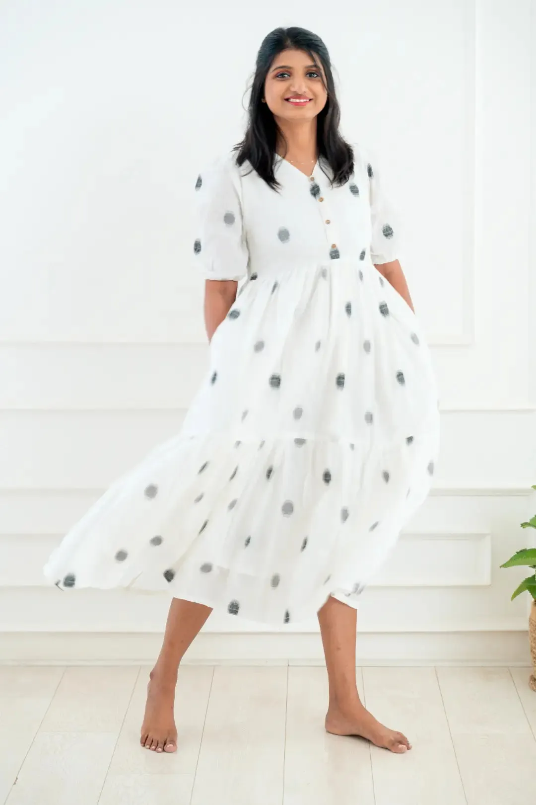 Lunar Loom Butt Weave Nursing Dress