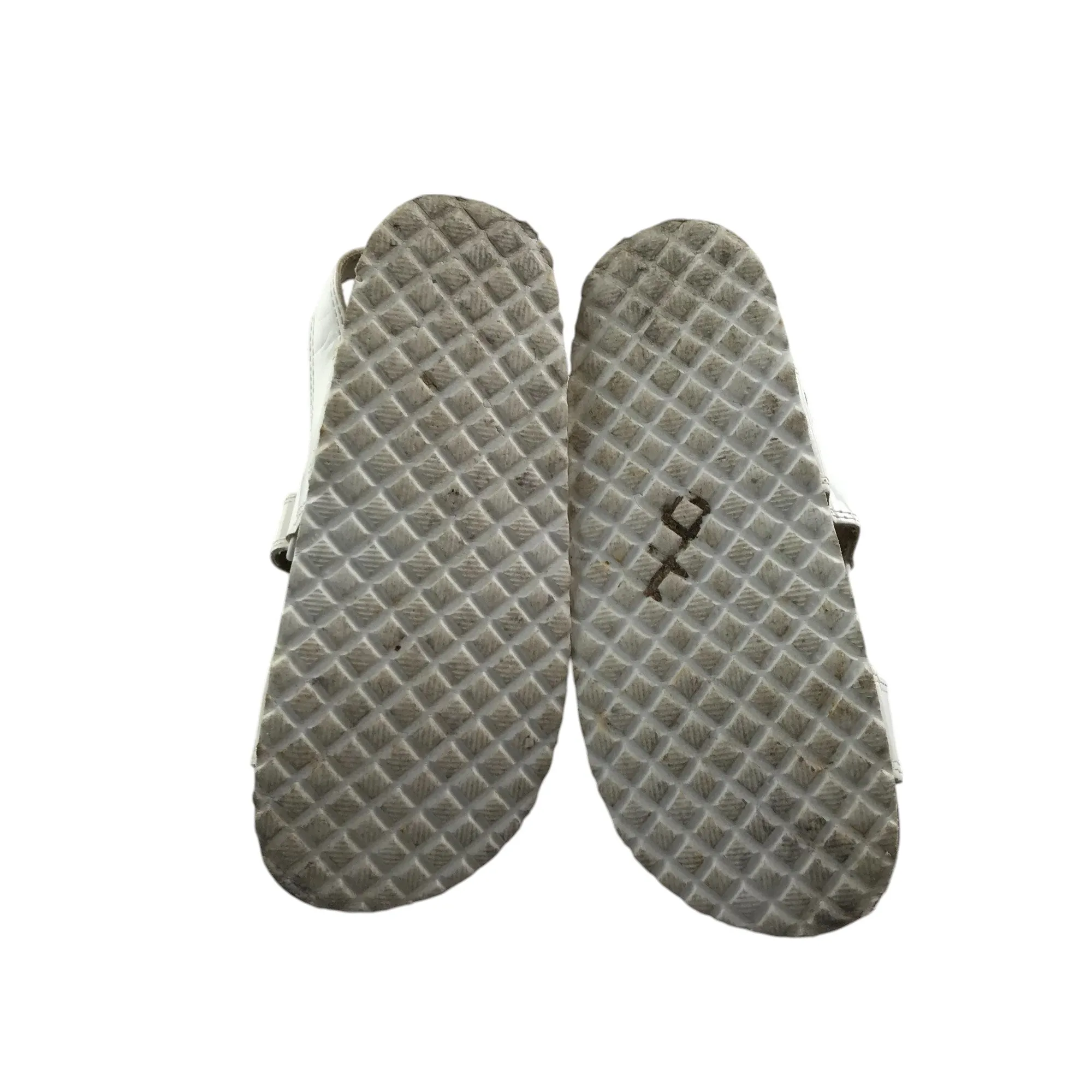 M&S sandals shoe size 10 junior white straps