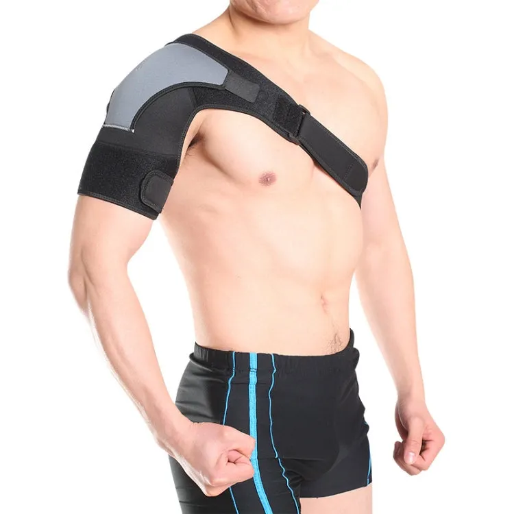 Men Sports Prevent Shoulder Dislocation Protector Adult Fixed Shoulder Strap Shoulder Protector, SIZE:one size(Black)