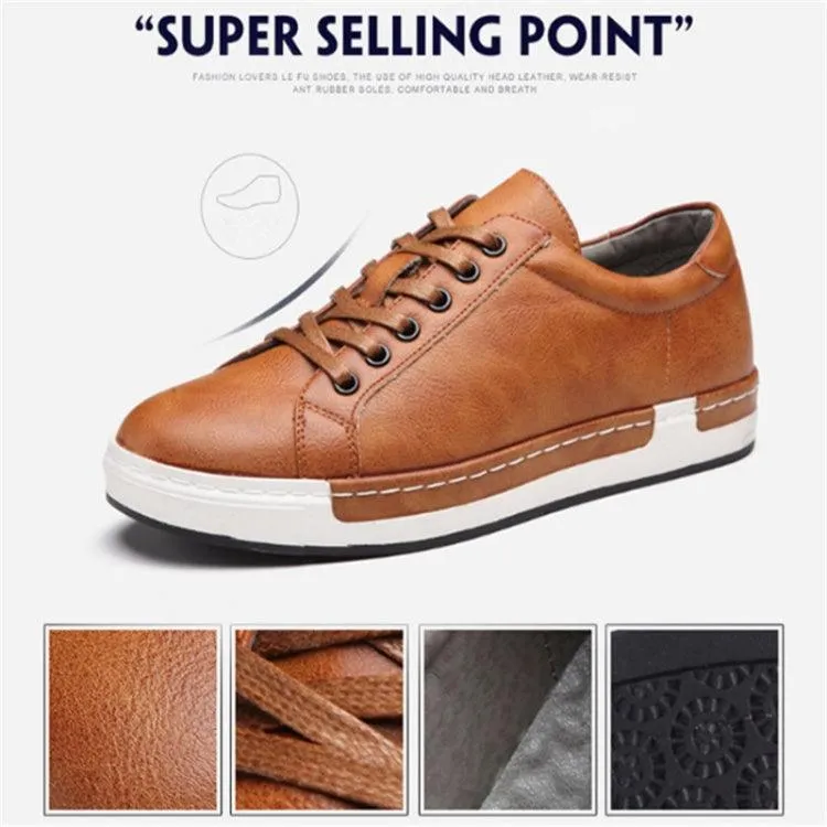 Men's Casual Baroque PU Leather Sports Footwear